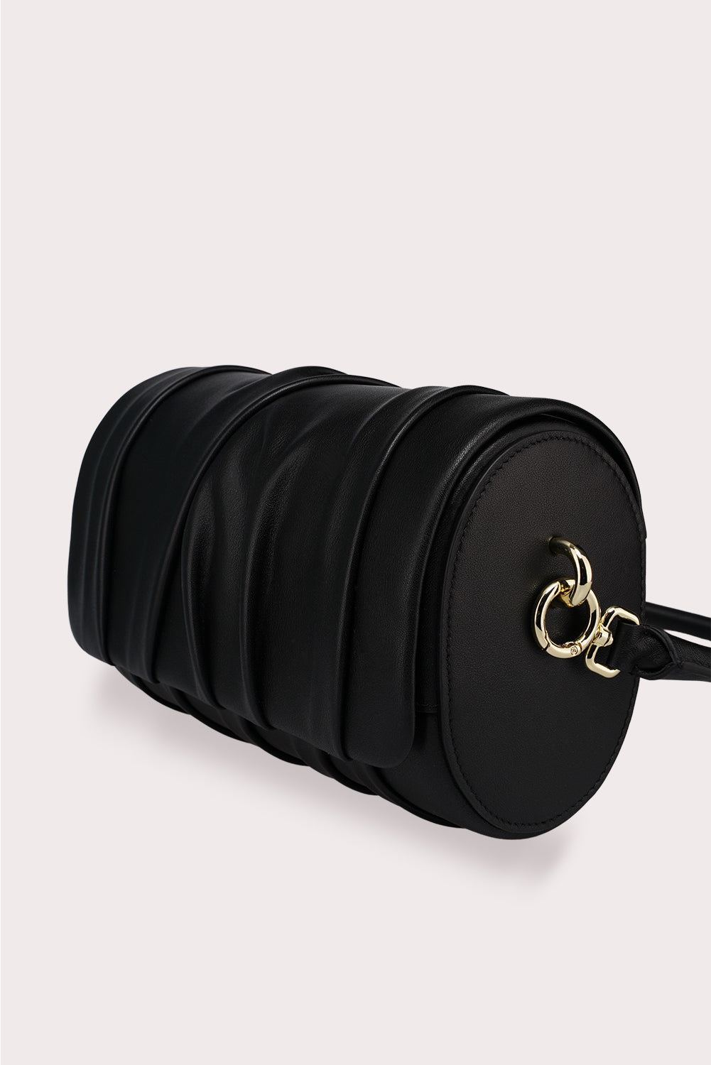 Curved Handle Dundee Bag in Black - Aros