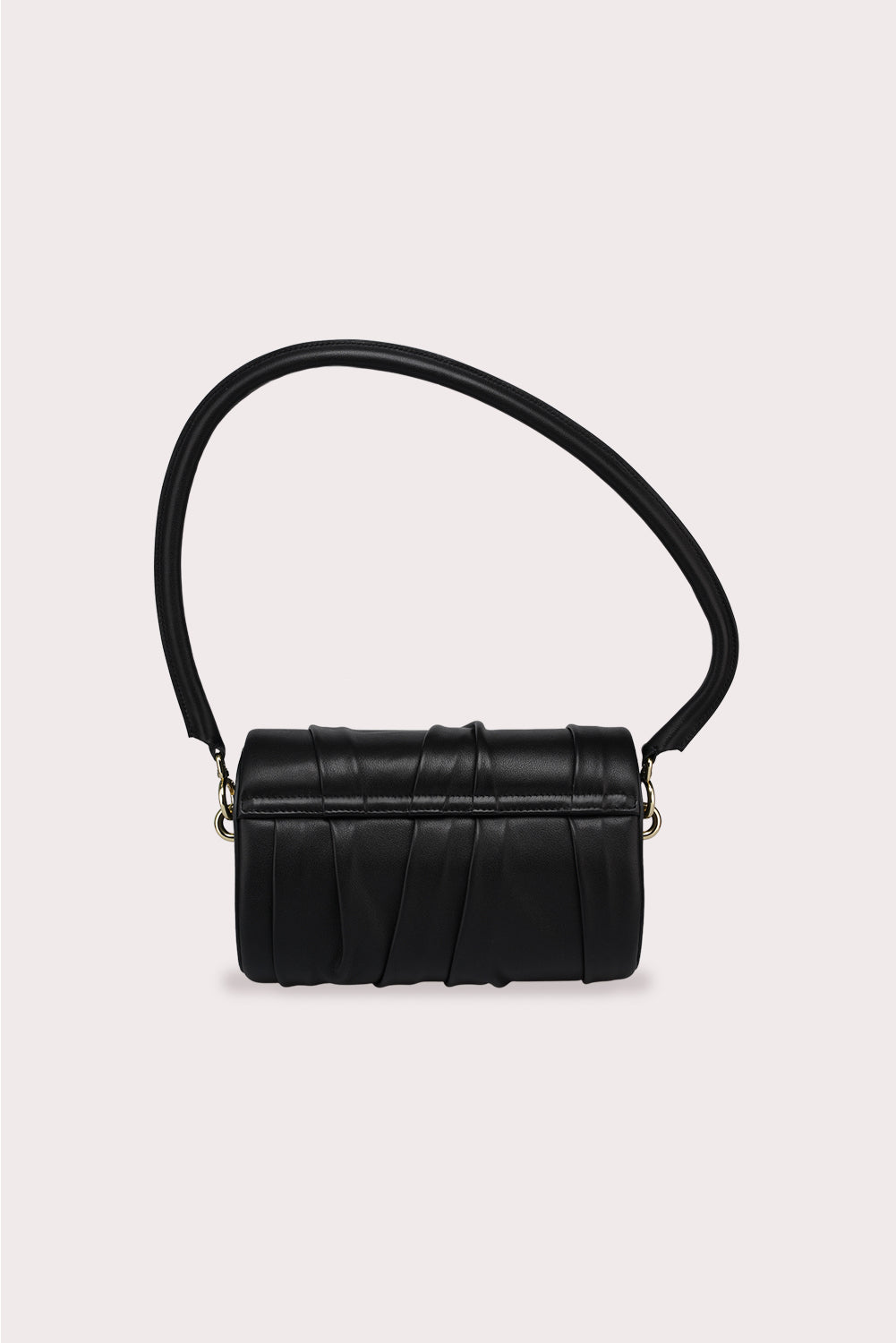 Curved Handle Dundee Bag in Black - Aros