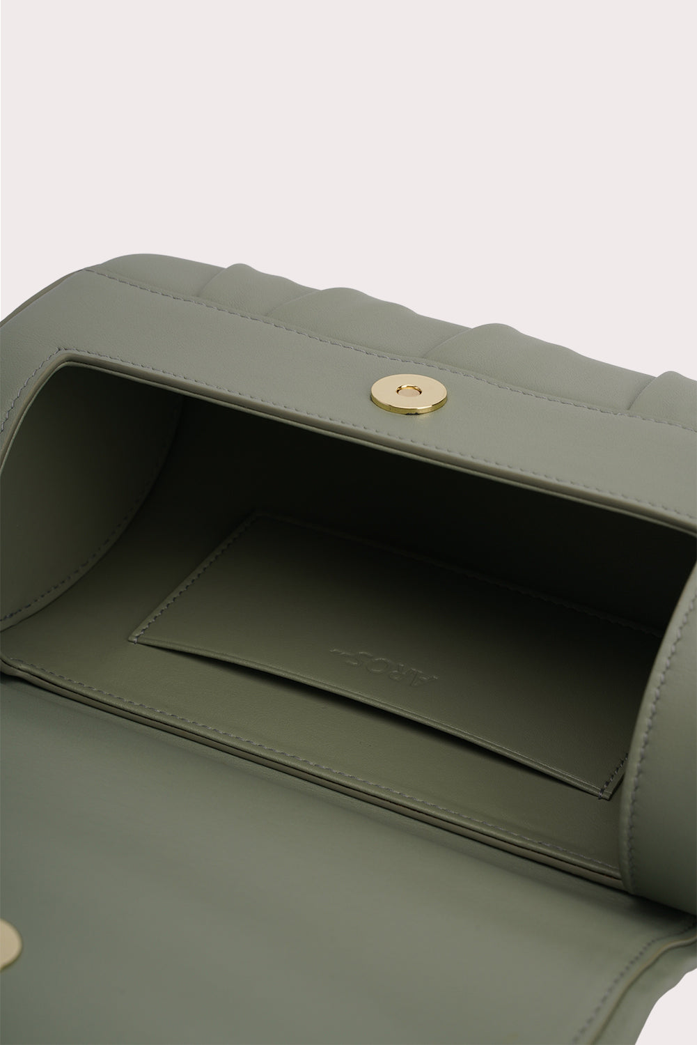 Curved Handle Dundee Bag in Matcha Green - Aros