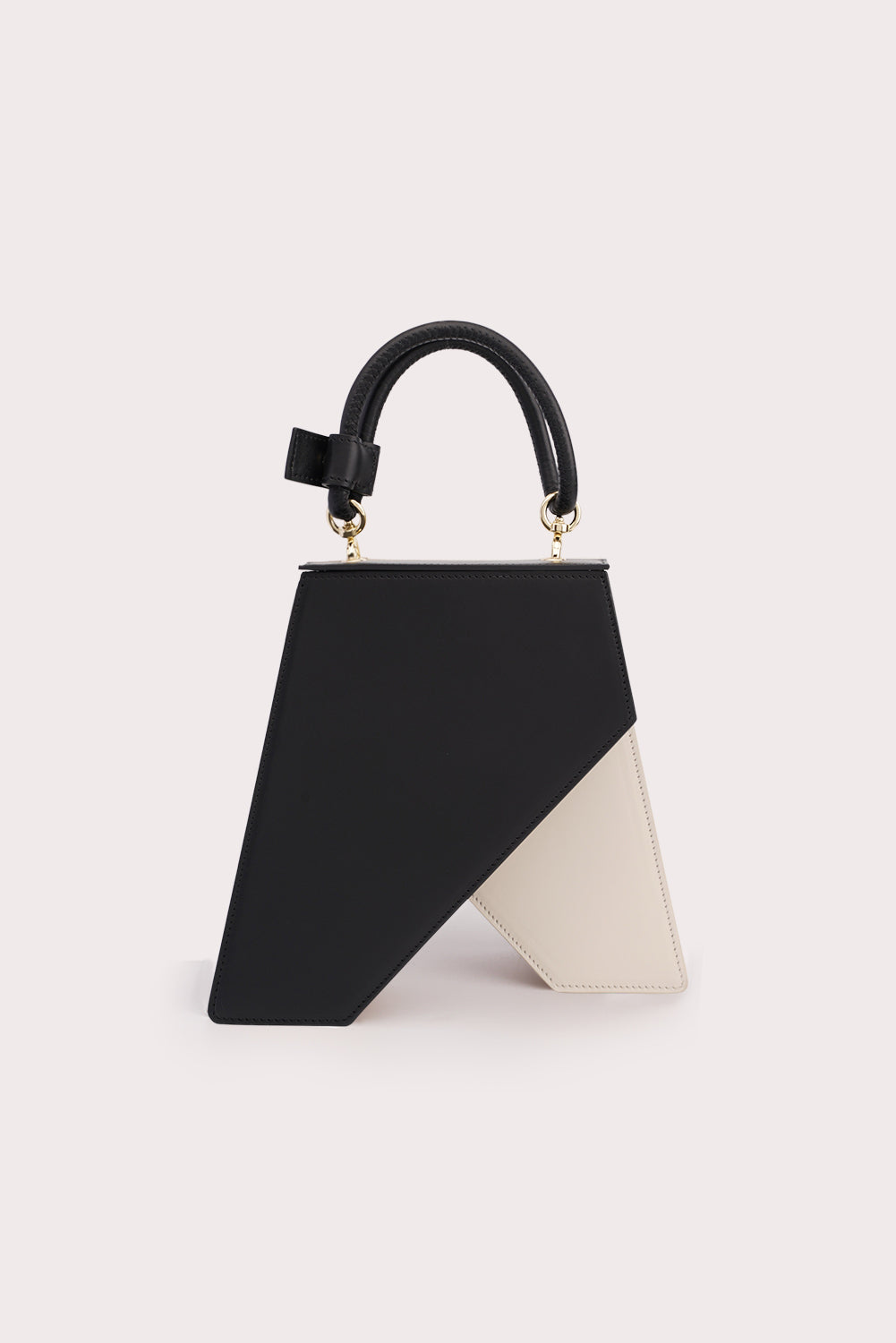 Cruella Trapezoid Tapo Bag in Black and White - Aros