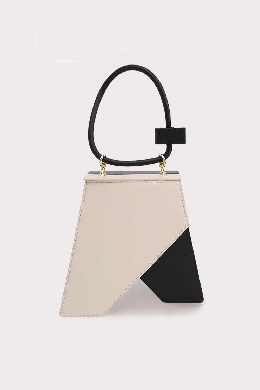 Cruella Trapezoid Tapo Bag in Black and White - Aros