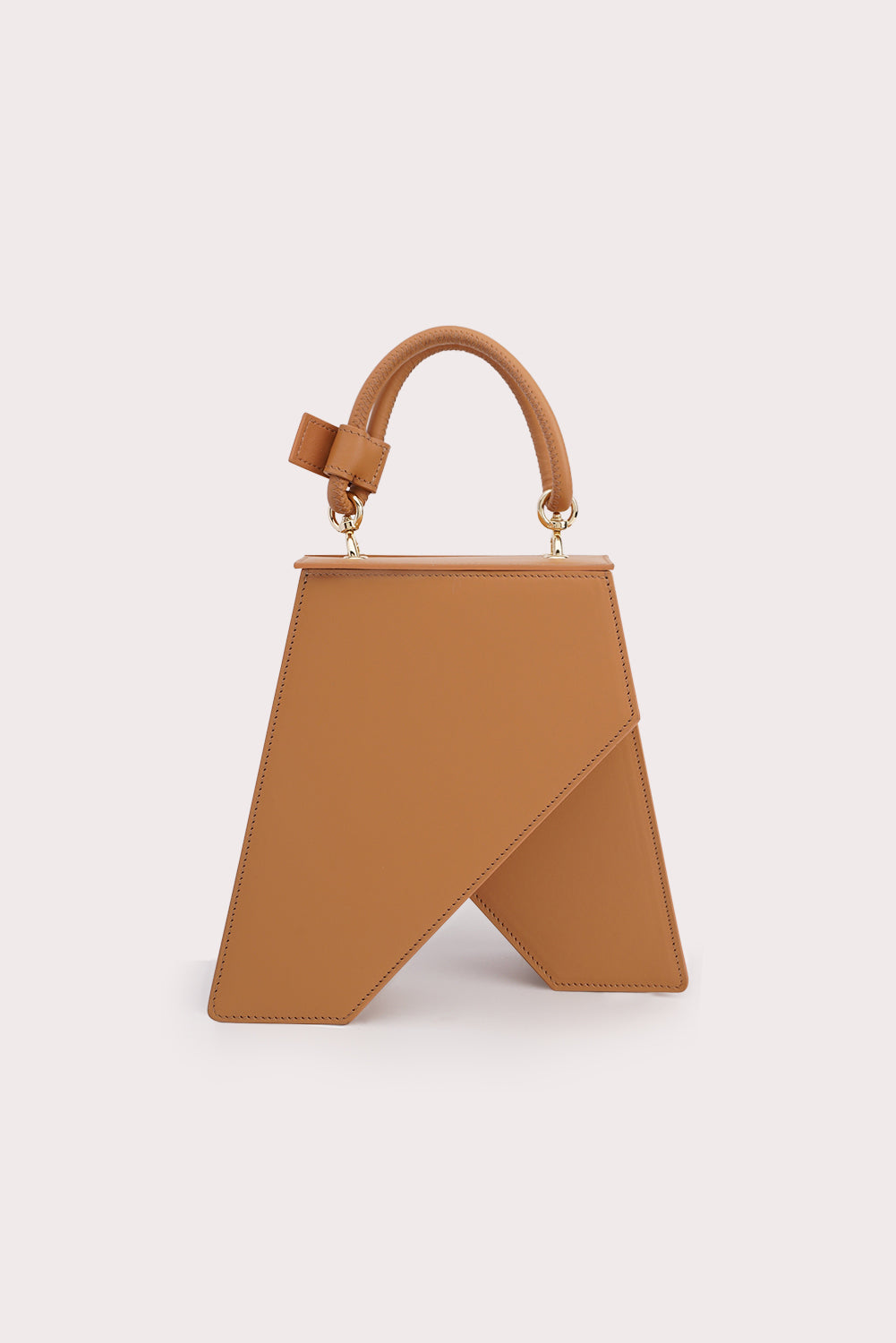 Trapezoid Tapo Bag in caramel-1