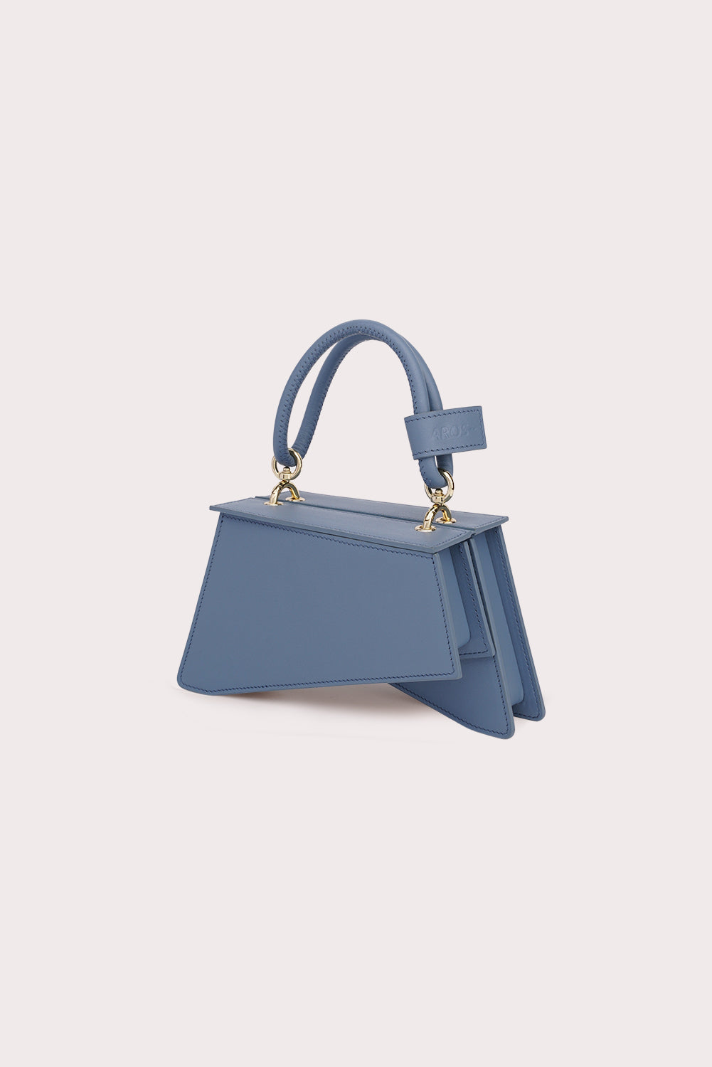 Mini Trapezoid Tapo Bag in Misty Blue - Aros