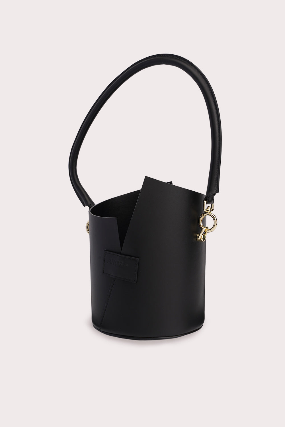 Curved Handle Birkie Bag in Black - Aros