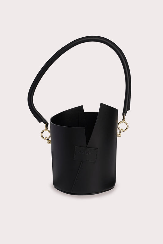 Curved Handle Birkie Bag in Black - Aros