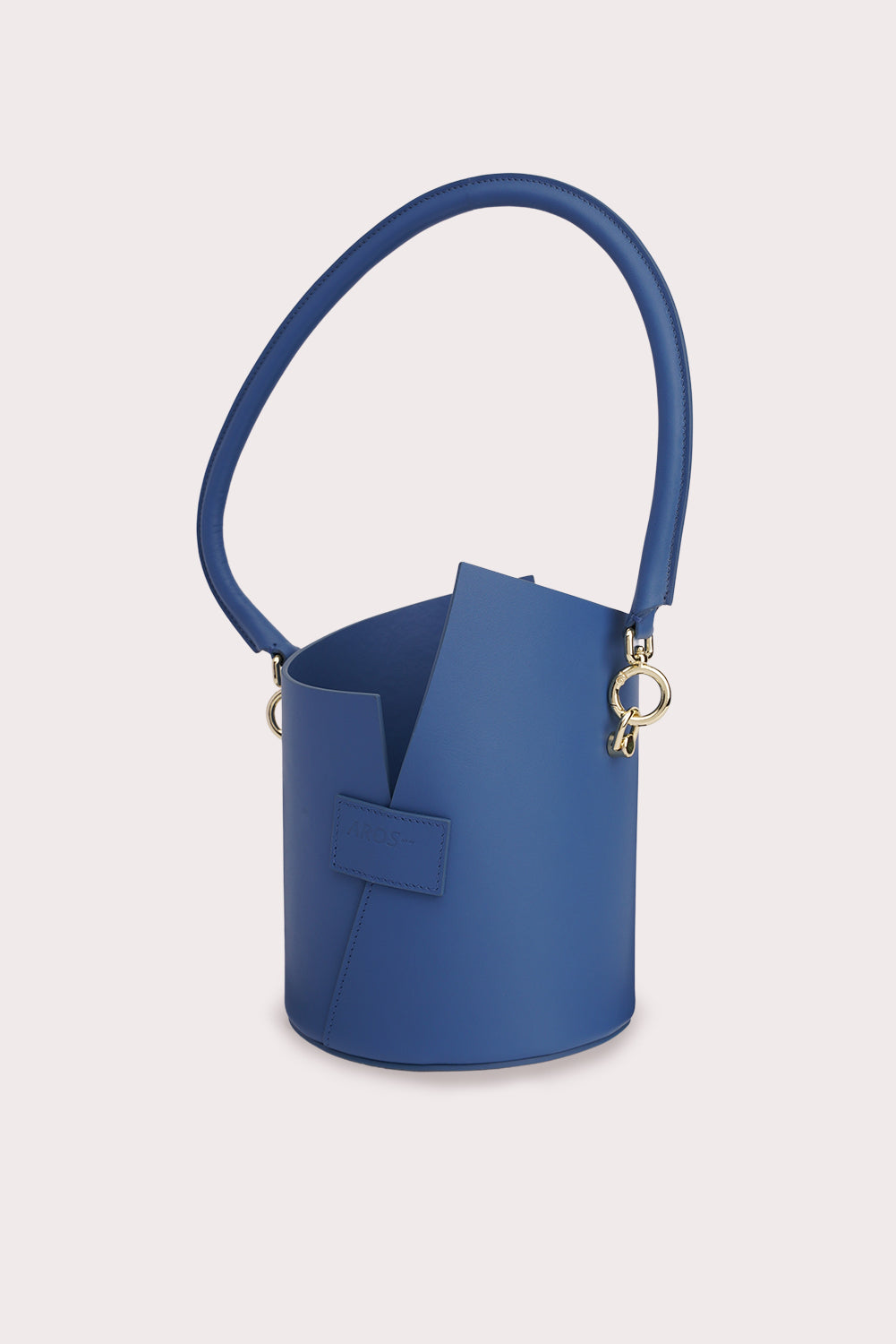 Curved Handle Birkie Bag in BLue - Aros