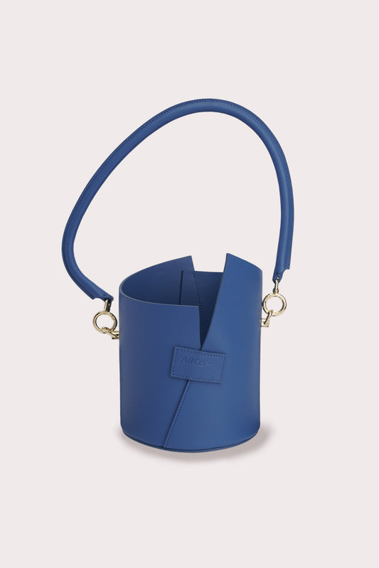 Curved Handle Birkie Bag in BLue - Aros