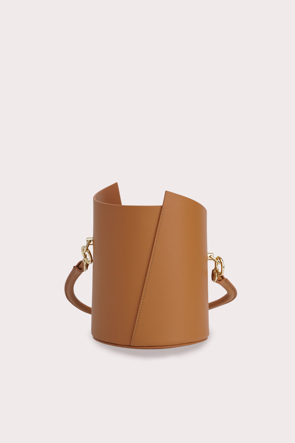 Curved Handle Birkie Bag in Caramel - Aros