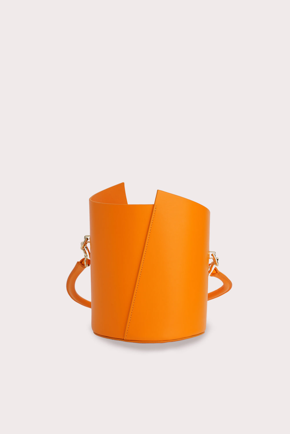 Curved Handle Birkie Bag in Orange - Aros