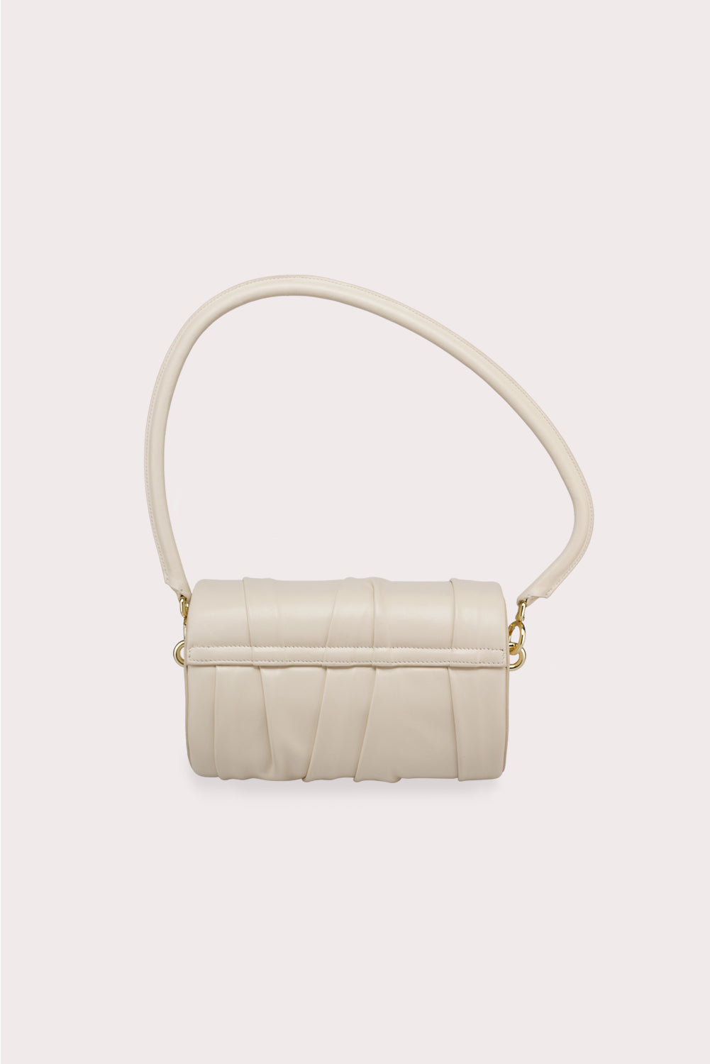 Curved Handle Dundee Bag in Creamy White - Aros