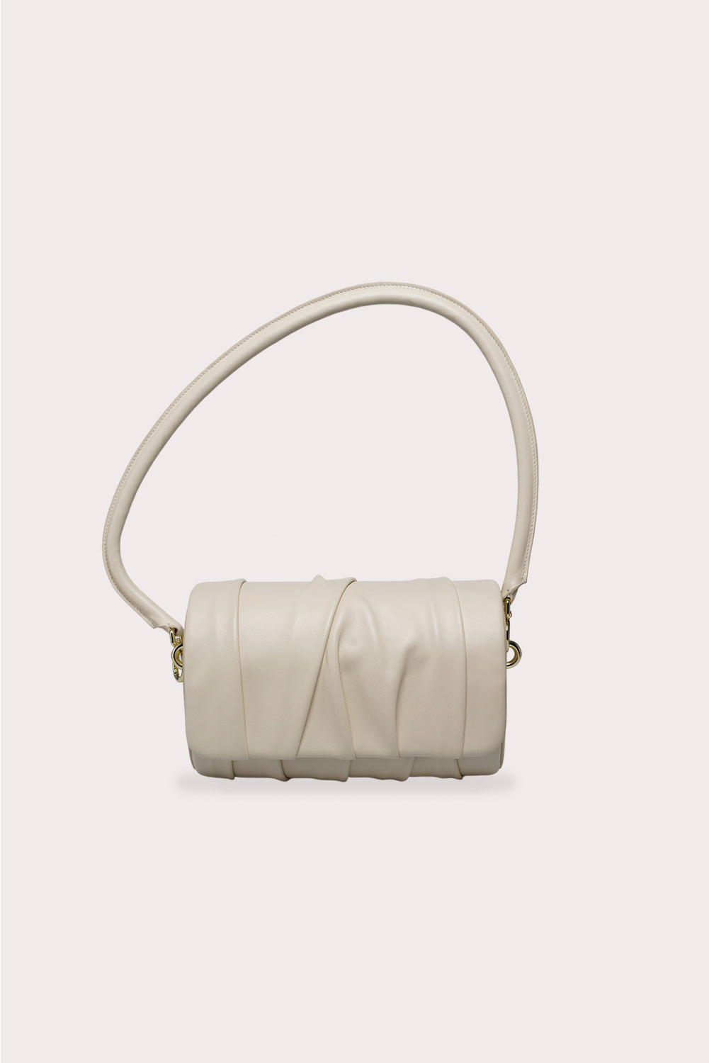 Curved Handle Dundee Bag in Creamy White - Aros