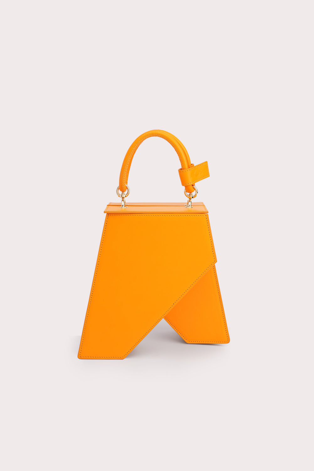 Trapezoid Tapo Bag in Mango Orange