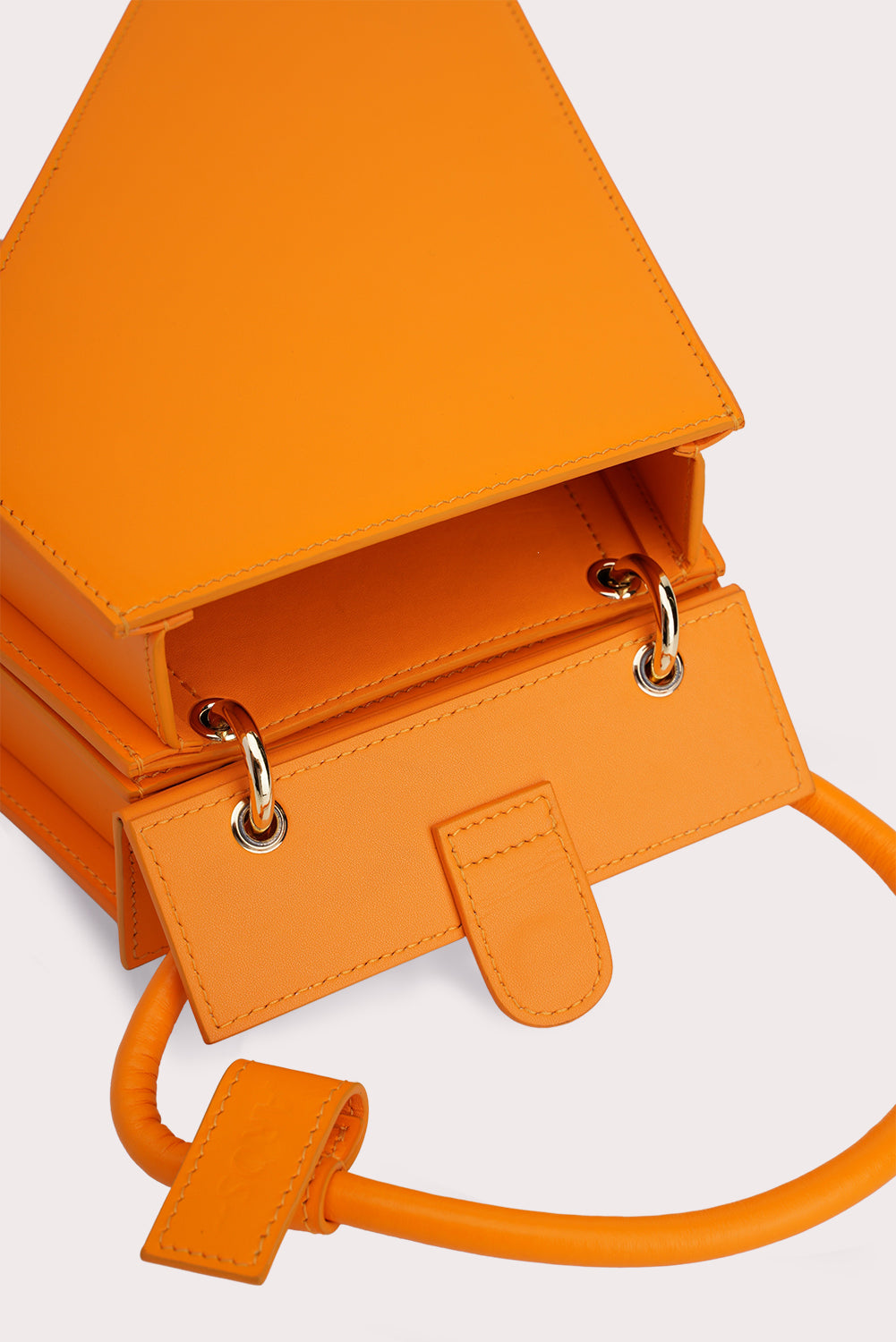 Trapezoid Tapo Bag in Mango Orange-3