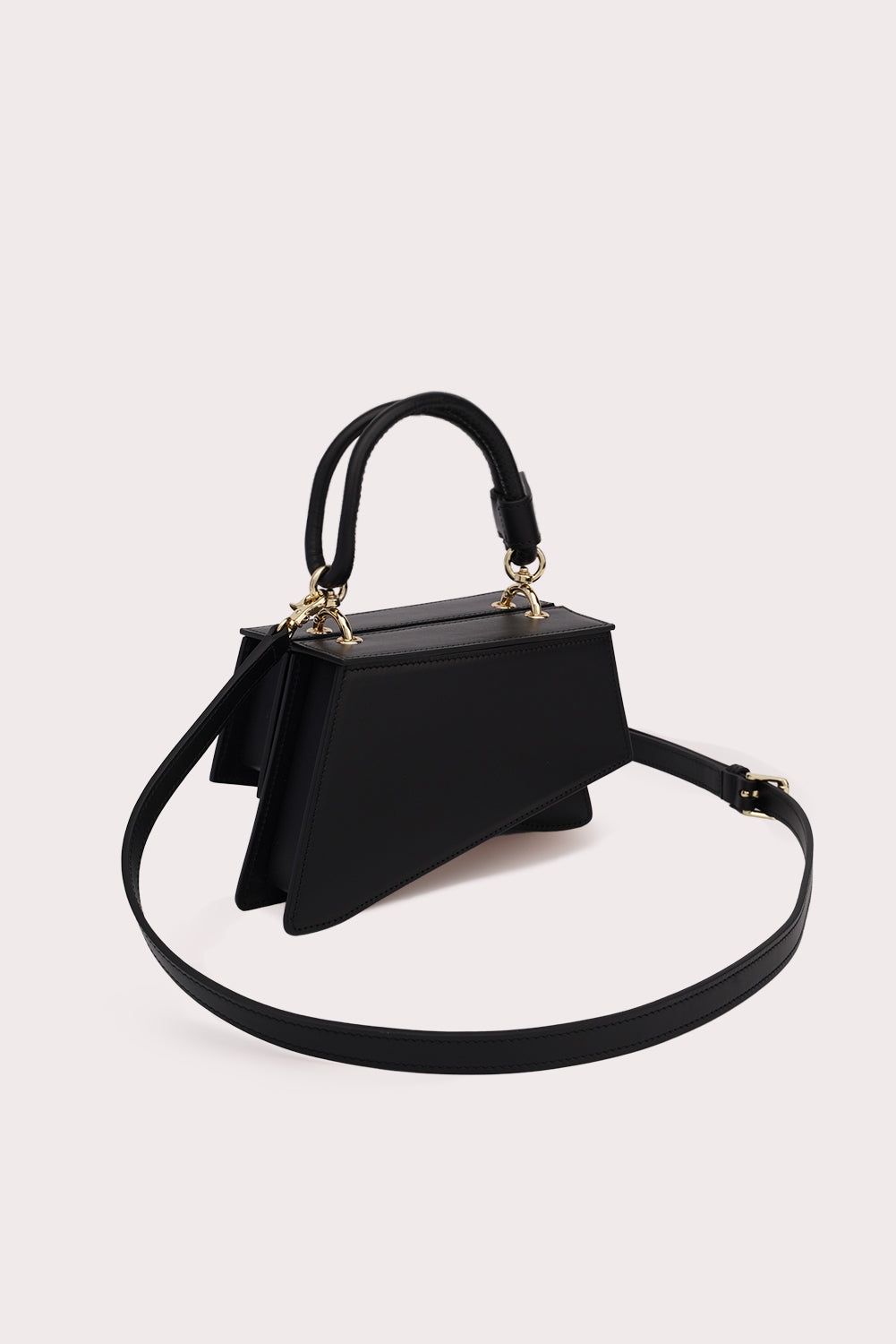 Mini Trapezoid Tapo Bag in Black - Aros