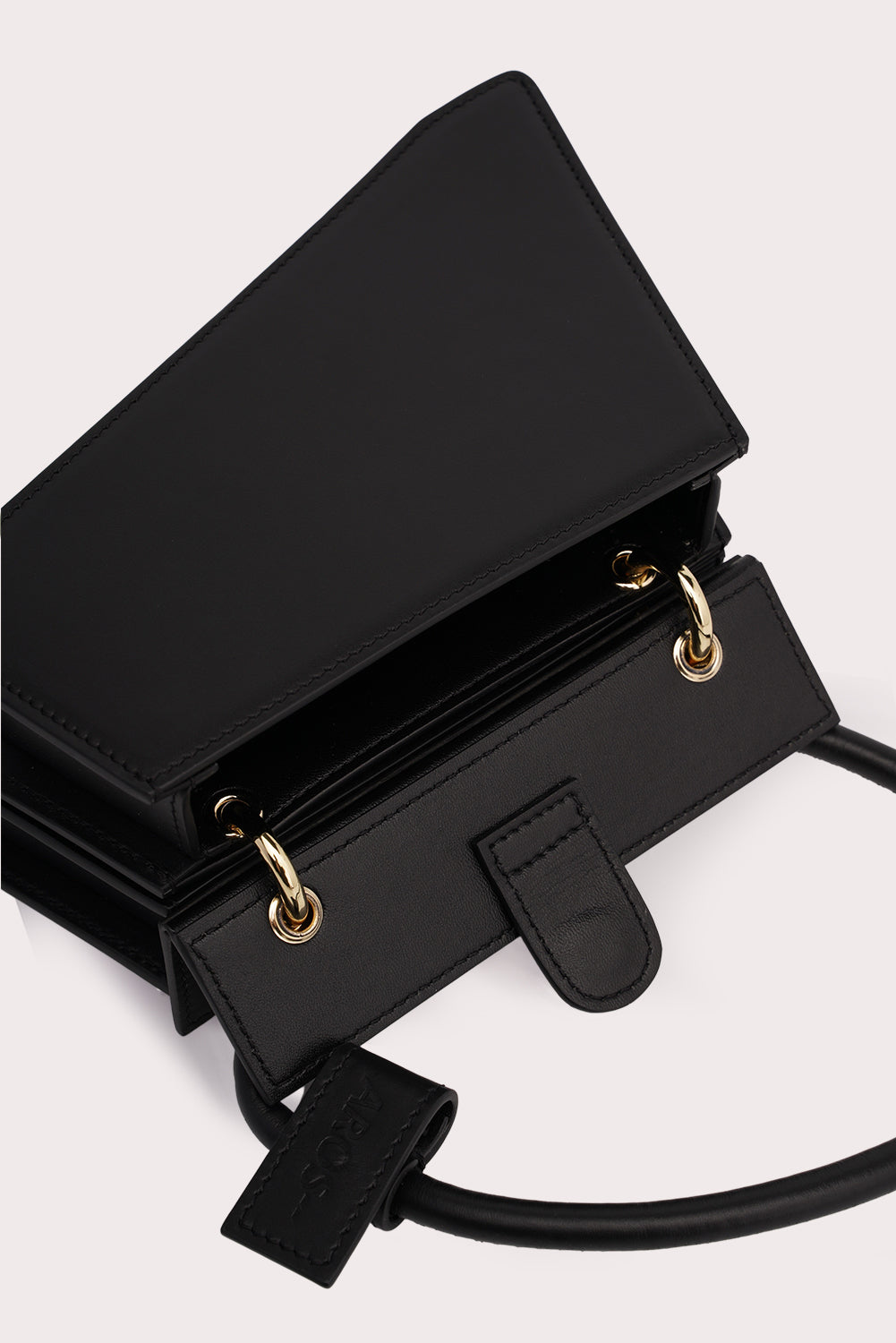 Mini Trapezoid Tapo Bag in Black - Aros