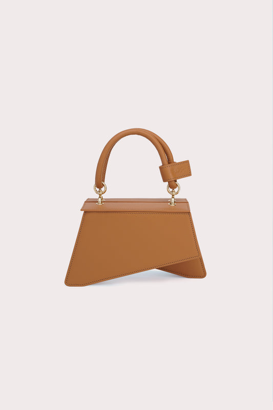 Mini Trapezoid Tapo Bag in Caramel - Aros