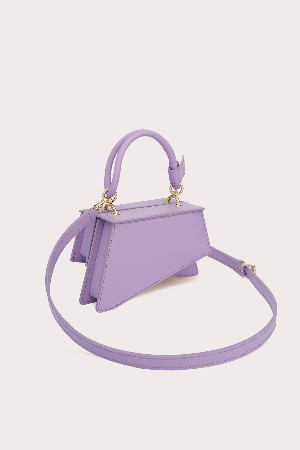 Mini Trapezoid Tapo Bag in Lilac - Aros