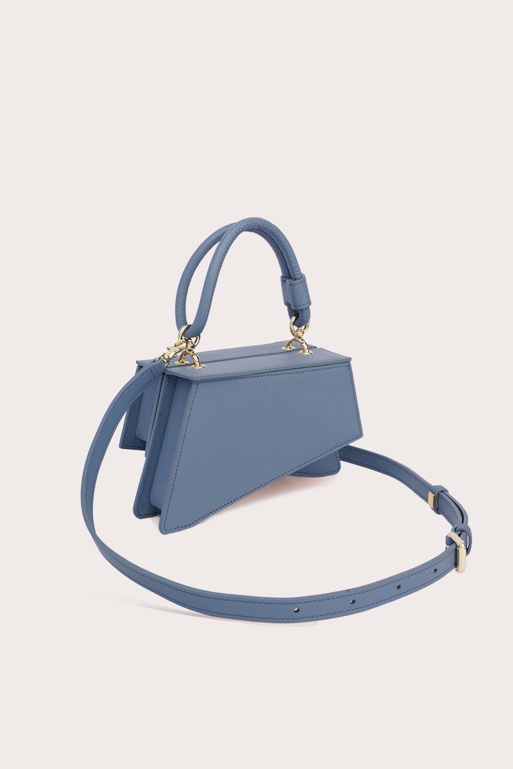 Mini Trapezoid Tapo Bag in Misty Blue - Aros