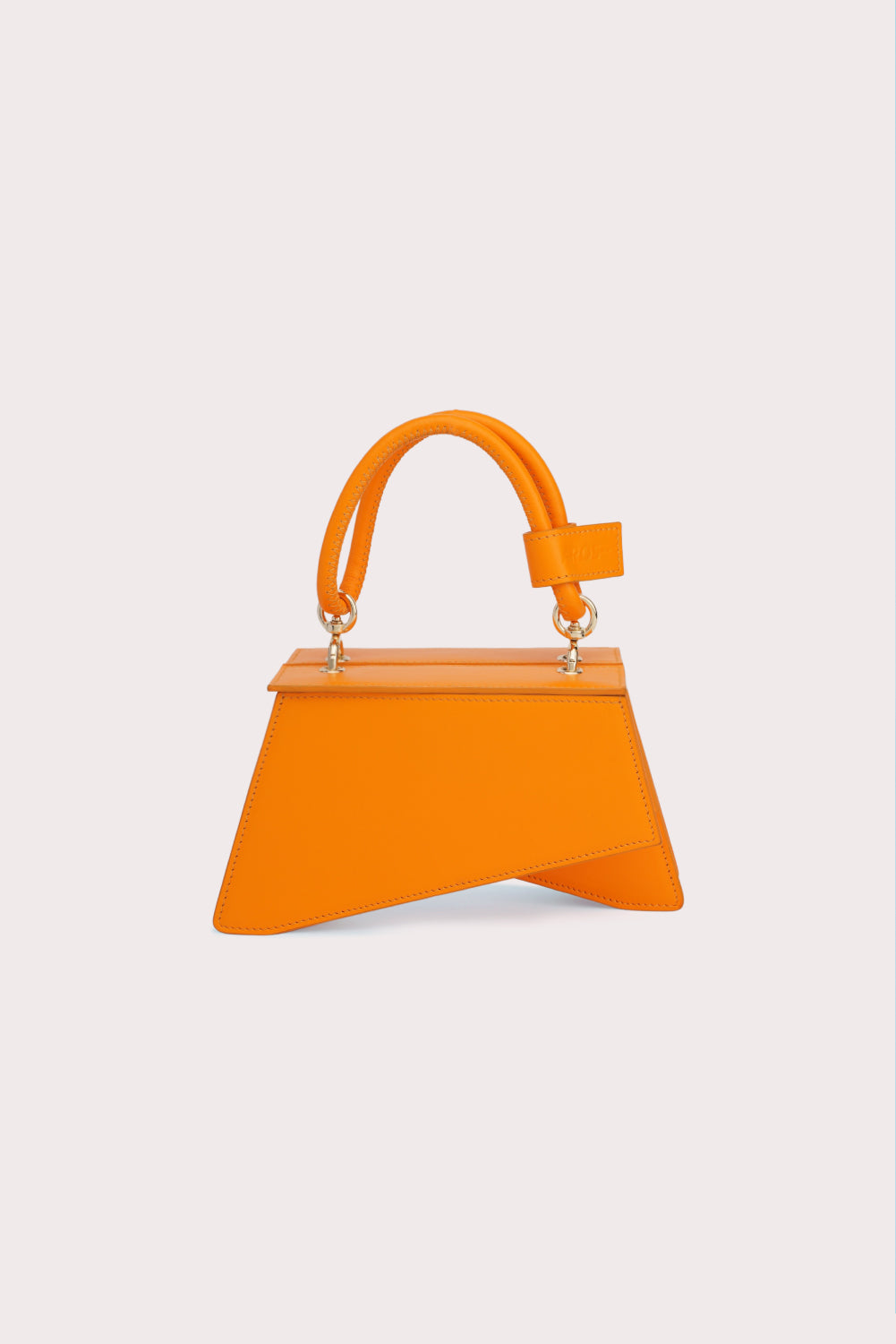 Mini Trapezoid Tapo Bag in Mango Orange - Aros