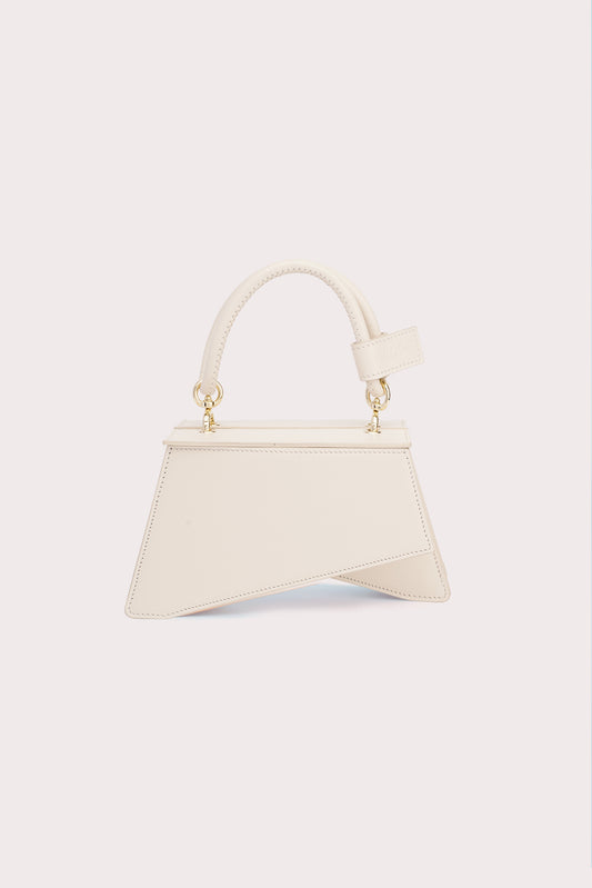 Mini Trapezoid Tapo Bag in Creamy White - Aros