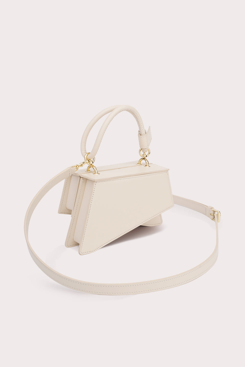 Mini Trapezoid Tapo Bag in Creamy White - Aros