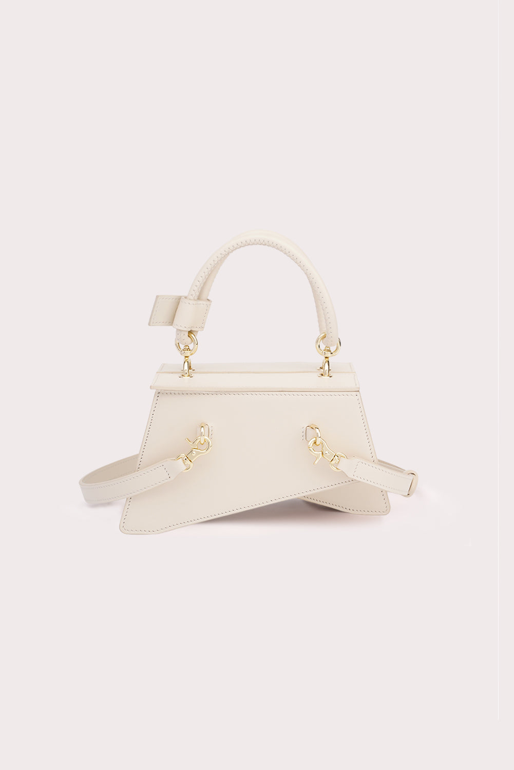 Mini Trapezoid Tapo Bag in Creamy White - Aros